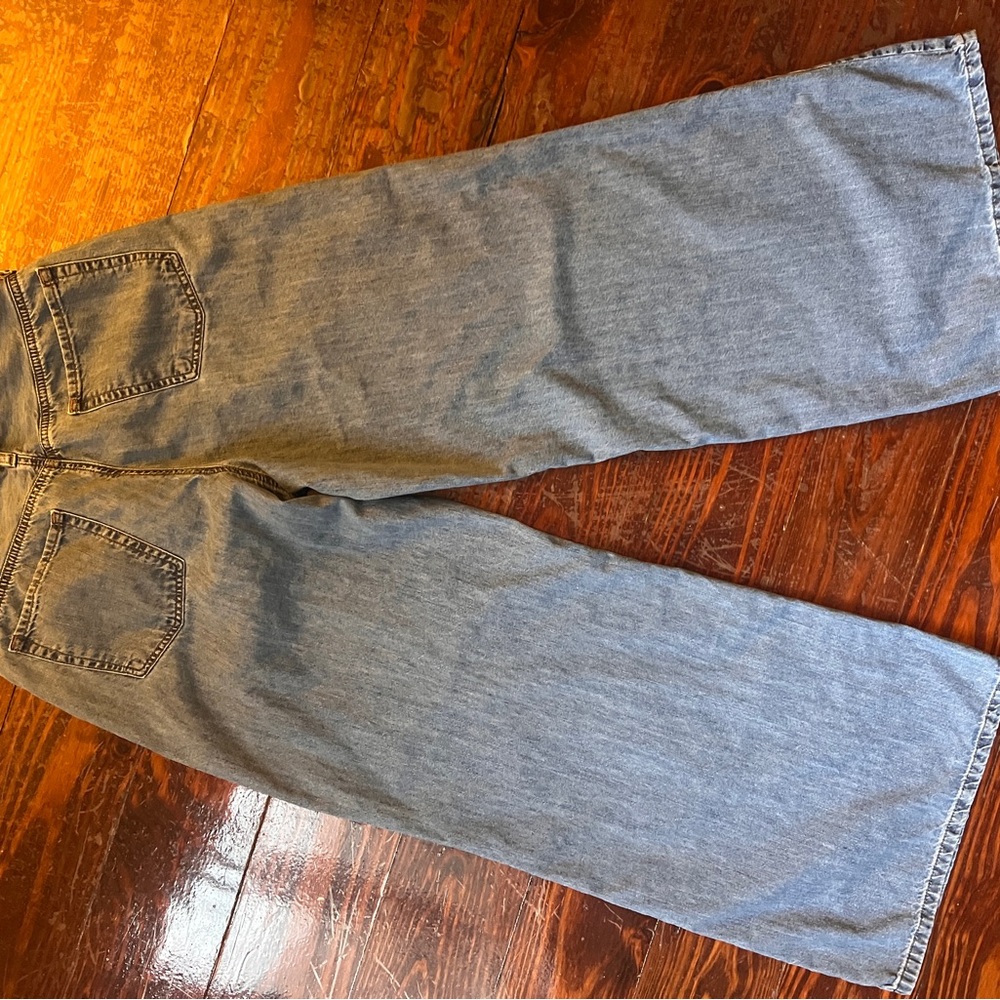 Frame Le Wide Leg Jeans 29 Happy Indigo High Rise Straight Leg Denim - Picture 9 of 10